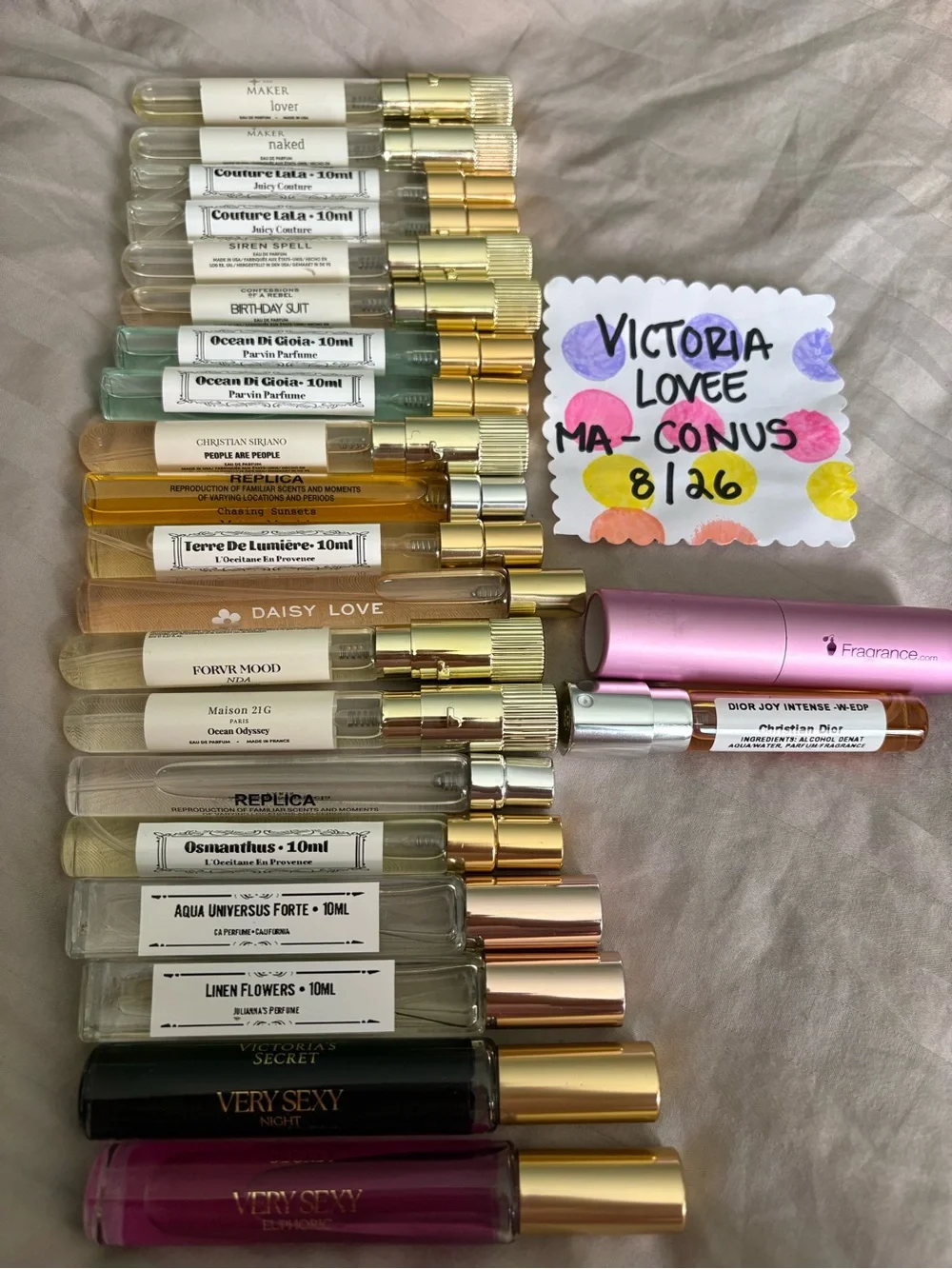 ASSORTED TRAVEL SIZE (7/8/10ml)